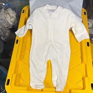 Rene Rofe 6-9M footie Cozy White Kids One Piece